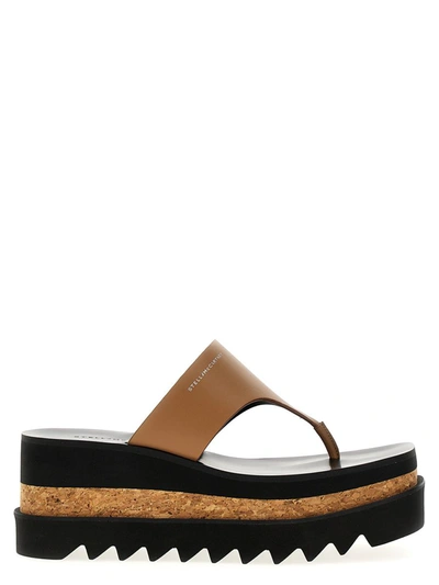 Shop Stella Mccartney 'sneak-elyse' Sandals In Brown