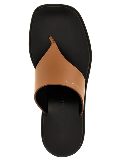 Shop Stella Mccartney 'sneak-elyse' Sandals In Brown
