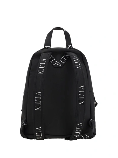Shop Valentino Garavani Backpacks In Nero/bianco
