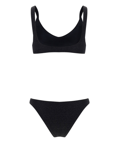 Oseree Bikini Set With Luminous In Black