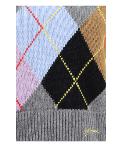 Shop Ganni Sweater In Multicolor