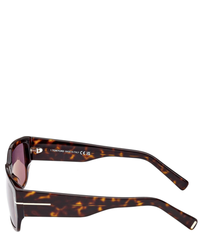 Tom Ford Rectangular Frame Sunglasses In Crl