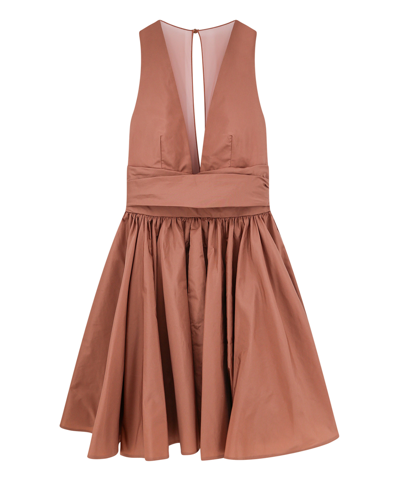 Shop Pinko Mini Dress In Brown
