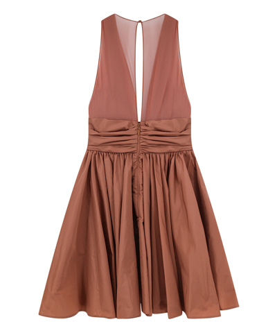 Shop Pinko Mini Dress In Brown