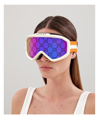 Shop Gucci Ski Goggles Gg1210s In Crl