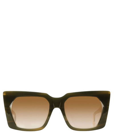 Shop Dita Eyewear Sunglasses Kamin In Crl