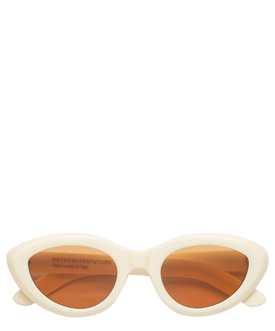 Shop Retrosuperfuture Sunglasses Cocca Panna In Crl