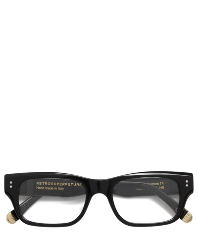 Shop Retrosuperfuture Eyeglasses Numero 74 Nero In Crl