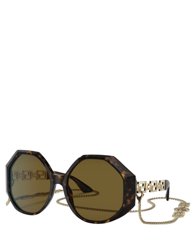 Shop Versace Sunglasses 4395 Sole In Crl