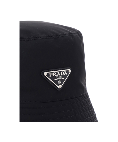 Shop Prada Hat In Black