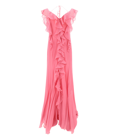 Shop Blumarine Long Dress In Pink