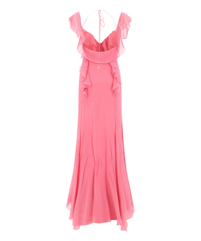 Shop Blumarine Long Dress In Pink