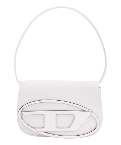 Shop Diesel Shoulder Bag In White