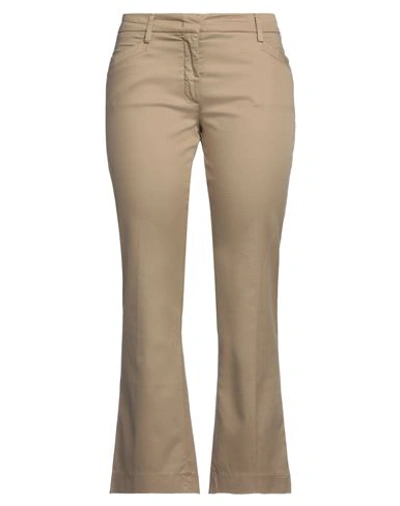Shop Re-hash Re_hash Woman Pants Beige Size 27 Lyocell, Cotton, Elastane