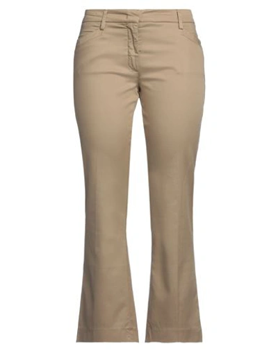 Re-hash Re_hash Woman Pants Beige Size 27 Lyocell, Cotton, Elastane In Beige