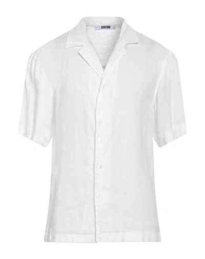 Shop Mauro Grifoni Grifoni Man Shirt White Size 42 Linen