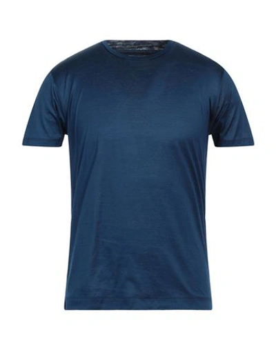 Shop Daniele Fiesoli Man T-shirt Navy Blue Size Xl Cotton