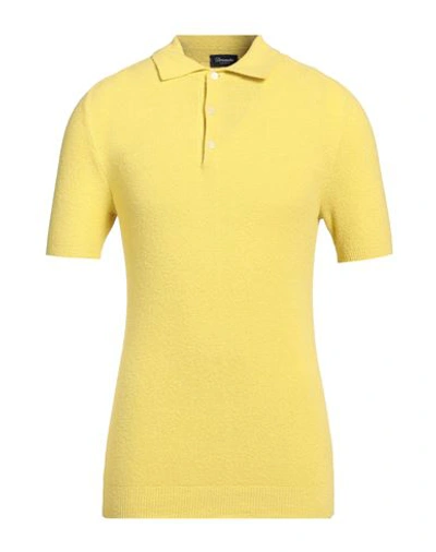 Shop Drumohr Man Sweater Light Yellow Size 38 Cotton, Polyamide