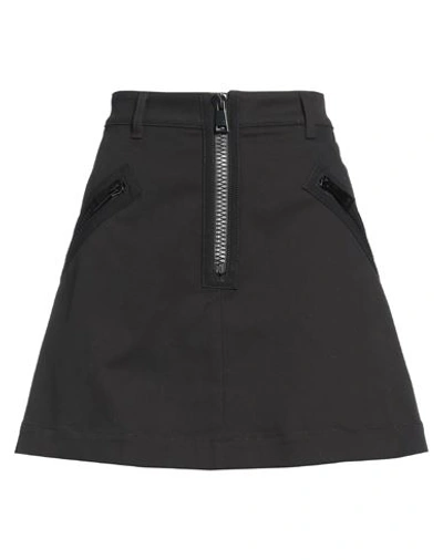 Shop Moncler Woman Mini Skirt Black Size 6 Cotton, Elastane