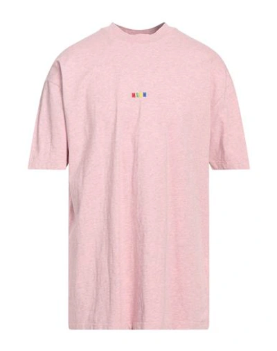 Shop Msgm Man T-shirt Pink Size Xl Cotton