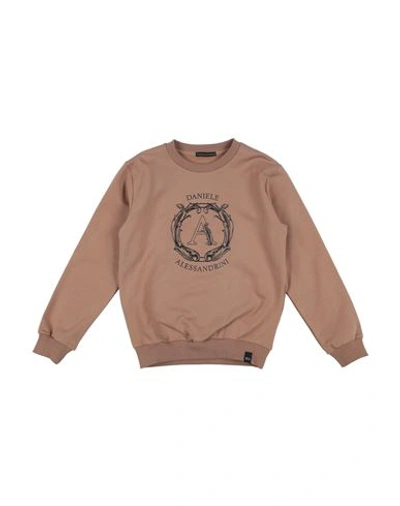 Shop Daniele Alessandrini Toddler Boy Sweatshirt Sand Size 6 Cotton, Elastane In Beige