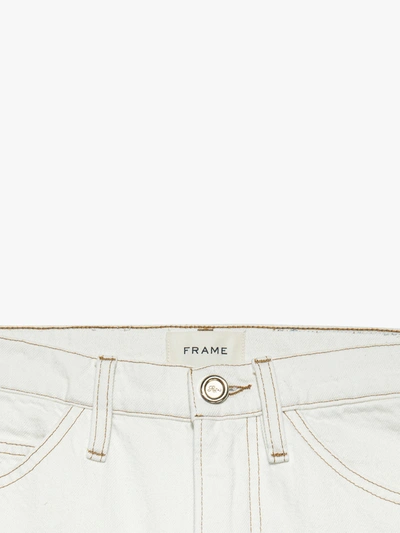 Shop Frame Ritz Women's The True Straight Jeans In White