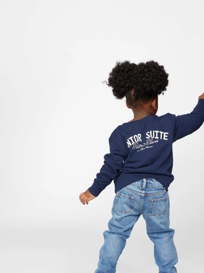 Frame Ritz Kids' Crewneck Sweatshirt In Blue
