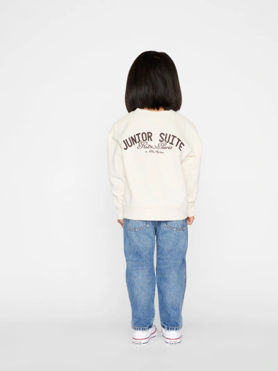 Shop Frame Ritz Kids' Crewneck Sweatshirt In Neutrals