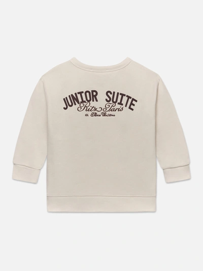 Shop Frame Ritz Kids' Crewneck Sweatshirt In Neutrals