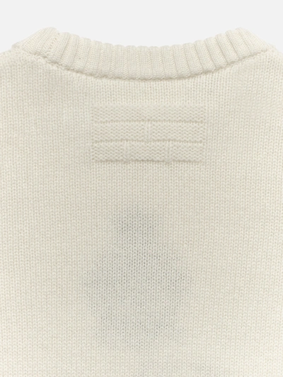 Shop Frame Ritz Kids' Cashmere Sweater In White