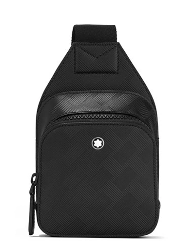 Shop Montblanc Man Cross-body Bag Black Size - Leather