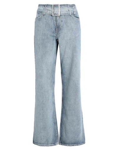 Shop Karl Lagerfeld Jeans Woman Jeans Blue Size 26w-32l Organic Cotton