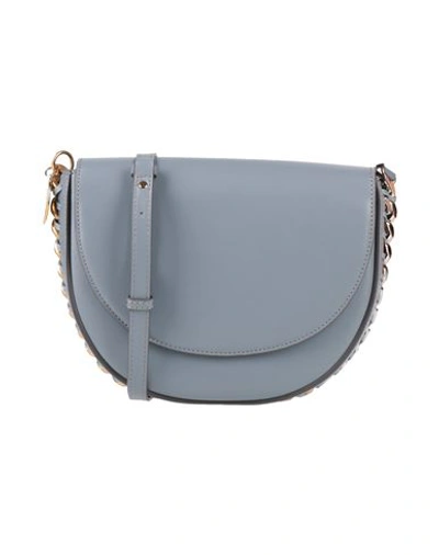 Shop Stella Mccartney Woman Shoulder Bag Pastel Blue Size - Polyester, Polyurethane