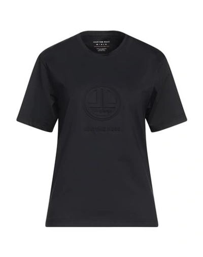 MARTINE ROSE MARTINE ROSE WOMAN T-SHIRT BLACK SIZE S POLYAMIDE, ELASTANE 