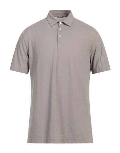 Shop Zanone Man Polo Shirt Beige Size 40 Cotton