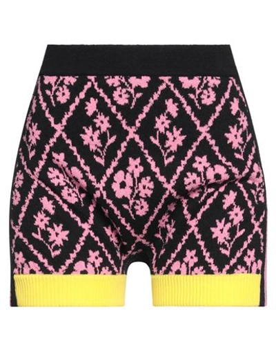 Cormio Floral Knit Shorts In Black