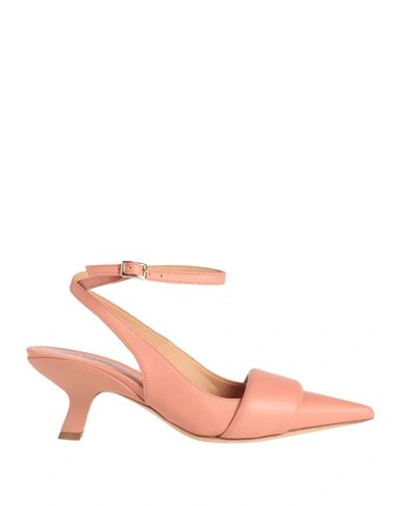 Vic Matie Vic Matiē Woman Pumps Pink Size 8 Soft Leather In Pink