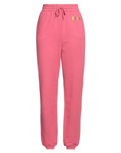 Shop Moschino Woman Pants Fuchsia Size 8 Cotton In Pink