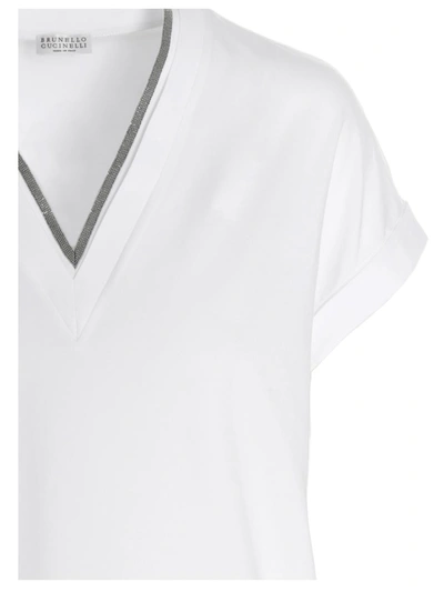 Shop Brunello Cucinelli ‘monile' Jersey T-shirt In White