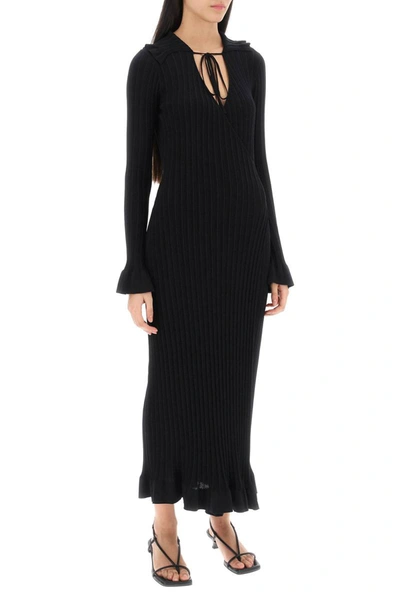 Shop By Malene Birger Gianina Wrap Midi Dress In Black