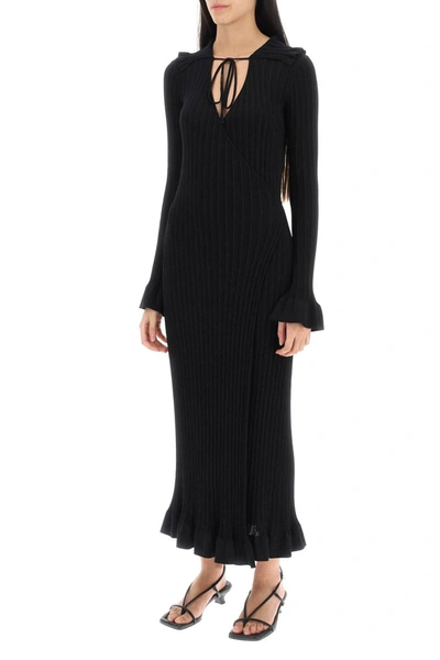 Shop By Malene Birger Gianina Wrap Midi Dress In Black