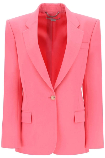 Shop Stella Mccartney Blazer In Responsible Wool In Fuchsia