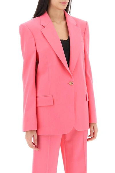 Shop Stella Mccartney Blazer In Responsible Wool In Fuchsia