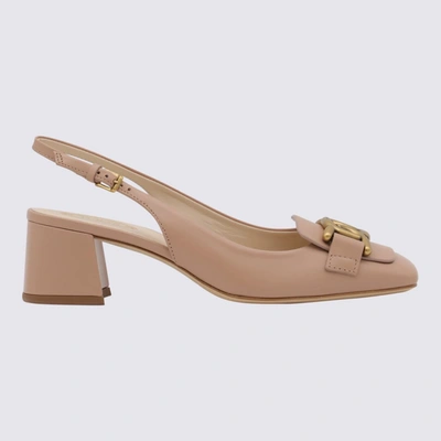 Shop Tod's With Heel In Rosa Granito