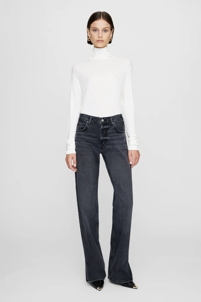 Shop Anine Bing Roy Jean In Shadow Grey