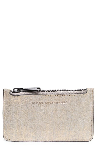 Shop Aimee Kestenberg Melbourne Leather Wallet In Gold Dust