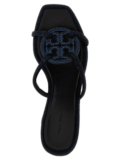 Shop Tory Burch 'pave Geo Bombe Miller' Sandals In Blue