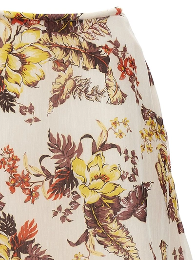 Shop Zimmermann 'matchmaker Floral Flare' Skirt In Multicolor