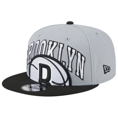 Shop New Era Mens Brooklyn Nets  Nets Tip-off Snapback In Gray/black