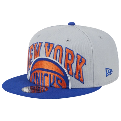 Shop New Era Mens New York Knicks  Knicks Tip-off Snapback In Gray/blue